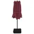Dvostruki vrtni suncobran s LED svjetlima bordo 449 x 265 cm