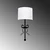 Opviq Zidna lampa E27 Socket, Belo-Crna