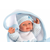 Llorens 26309 NEW BORN BOY - realistična lutka za bebe s punim tijelom od vinila - 26 cm