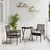 Vidaxl Vrtnik Bistro Set 3 szt. Rjava poli ratan