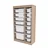 Hanah Home Višenamenska komoda Montana Xs 2D4N8U, 69 x112.2 x29.6 cm, Braon-bela