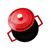 Saucepan, cast iron, 22 cm/3.4L, Folk, red - LAVA