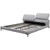 Livetastic OBLAZINJENA POSTELJA 181 cm  x 201 cm , les, kovina, tekstil siva