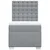 vidaXL Box spring postelja z vzmetnico svetlo siv 100x200 cm blago