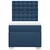 Vidaxl Box spring postelja z vzmetnico modra 90x200 cm blago