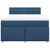 Vidaxl Box spring postelja z vzmetnico modra 160x200 cm blago