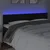 Vidaxl LED posteljno vzglavje črno 200x5x78/88 cm žamet