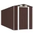 vidaXL Vrtna lopa temno rjava 192x523x223 cm pocinkano jeklo