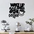 Wallity Zidna dekoracija Wake up Coffee, 52 x 48 cm, Crna