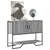 Konzolni stol boja hrasta 100 x 35 x 74,5 cm konstruirano drvo