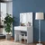Hanah Home Sto za šminkanje sa tabureom BJ121 - 2934, 90x76.8x45, Beli