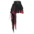 Žensko krilo DEVIL FASHION - Black and Red Gothic Punk - SKT210