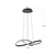 Brilagi - LED prigušiva luster na sajli INFINITY LED/55W/230V 50x50 cm crna + daljinski upravljač