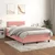 Vidaxl Box spring postelja z vzmetnico roza 120x190 cm žamet