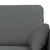 vidaXL Kavč 2 pcs Temno siva Kovina