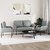 Setovi sofa 3 pcs Svijetlo siva 115 x 56 x 80 cm Šperploča
