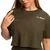 GymBeam Women‘s Limitless Cropped T-Shirt Espresso