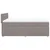Vidaxl Box spring postelja z vzmetnico taupe 140x200 cm blago