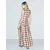 Next Krilo Gingham kremna/rjava/umbra