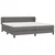 Vidaxl Box spring postelja z vzmetnico siva 200x200 cm umetno usnje