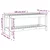 Vrtna klupa bijela 108 x 35 x 45 cm od masivne borovine