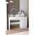 Hanah Home Sto za šminkanje Harmony 2 Round, 124 x 135 x 40 cm, Beli