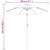 Suncobran crni 200 x 224 cm aluminijski