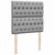 Vidaxl Box spring postelja z vzmetnico svetlo siv 100x200 cm blago