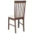 Vidaxl Jedilni stoli z blazinami 2 kosa Brown Solid Wood Rubber