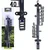 shumee Črni zunanji termometer 25 cm