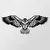 Wallity Zidna dekoracija Eagle3, 100x44 cm, 1.2mm, Crna