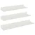 Lebdeća polica Zidne 3 pcs Bijeli 40 x 9 x 2,5 cm Čelik