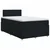 vidaXL Postelja boxspring z vzmetnico Črna 120 x 190 cm Blago