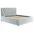 Boxxx OBLAZINJENA POSTELJA 180 cm x 200 cm , tekstil modrosiva