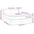 Vidaxl Box spring postelja z vzmetnico taupe 140x190 cm blago