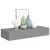 Zidna polica s ladicom siva 60 x 23,5 x 10 cm MDF