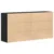 Kreveta 2 pcs Crni hrast 79 x 38 x 80 cm Konstruirano drvo