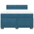 Vidaxl Box spring postelja z vzmetnico modra 160x200 cm žamet
