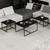 Hanah Home klub sto Levada 9307, 90,45,45 cm, crni