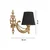 Opviq Zidna lampa Gloria, 15x10x13cm, IP20, Crno-zlatna boje