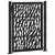shumee vidaXL Vrtna vrata Black 105x130 cm Oblikovanje jeklene sledi