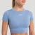 GymBeam Women‘s Flow Crop Top Azure