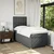 Vidaxl Box spring postelja z vzmetnico temno siva 90x190 cm blago