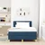 LED Box Spring Krevet s LED trakama Plava 120 x 200 cm tkanina