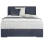 Carryhome POSTELJA Z VZMETNICO 90 cm x 200 cm , tekstil temno modra