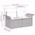 Sjedeća garnitura za vrt s jastukom 5 pcs Smeđa poliratan