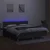Krevet box spring s madracem LED tamnosivi 180x200 cm tkanina
