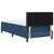 Vidaxl Postelja z vzmetnico z blazino Modra 90 x 190 cm blago