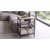 Hanah Home pomoćni sto Araz, 40 cm, travertin / crni