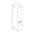 Hanah Home kuhinjski element Minar 3463, 40 cm, beli / antracit